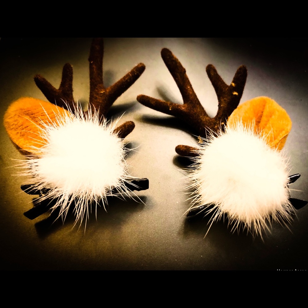 Raindeer Hair Clips